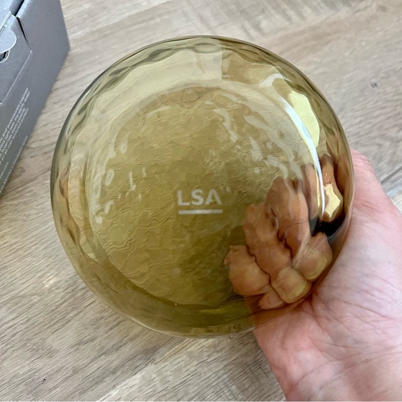 LSA Dapple Bowl‎ Woodland Green handmade size 4.75” x 2.25” NIB - Picture 3 of 5